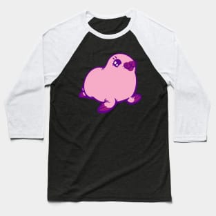 Pink and Purple Baby Harp Seal the Animal Baseball T-Shirt